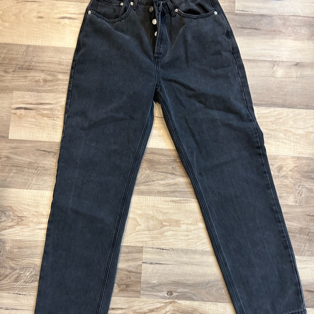 SALE: Rue21 black faded button up jeans. Size 8